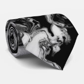 Stropdas moderne zwarte Stropdas (Opgerold)