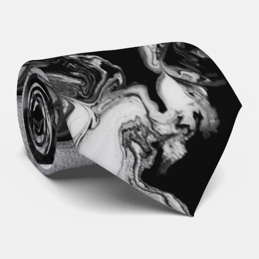 Stropdas moderne zwarte Stropdas (Opgerold)