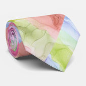 Stropdas mooie en Abstracte pasteien (Opgerold)