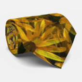 Stropdas mooie gele zonnebloemen (Opgerold)