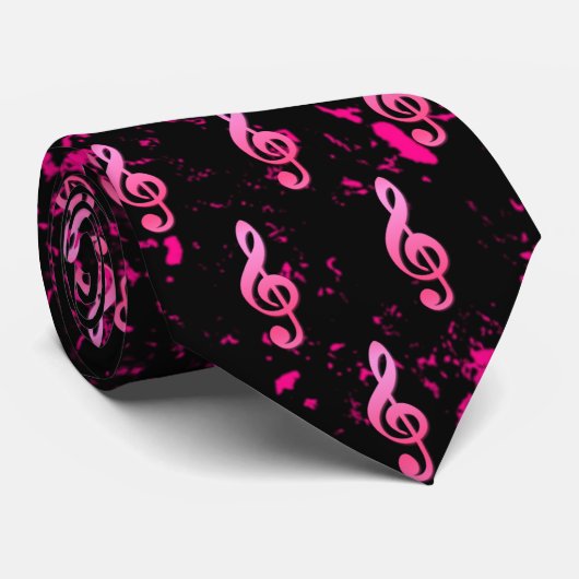 Stropdas Music Note Symbol (Opgerold)