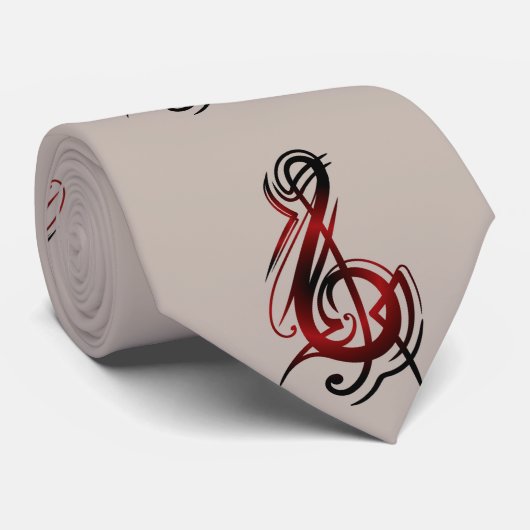 Stropdas Muzieknotitie mannen (Opgerold)