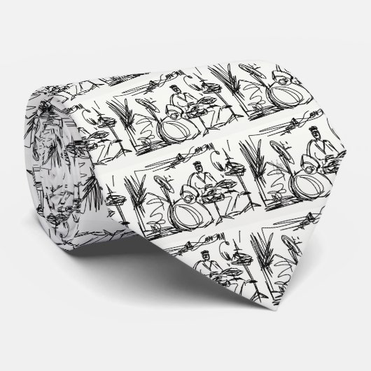 Stropdas Muziekthema (Opgerold)