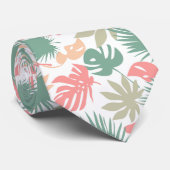 Stropdas naadloze tropische bladeren (Opgerold)