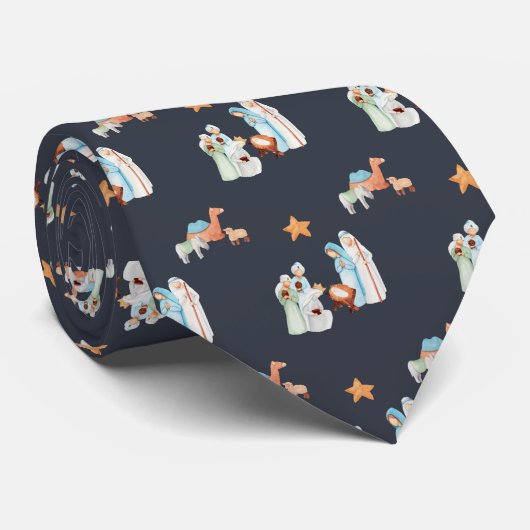 Stropdas Nativiteitspatroon (Opgerold)