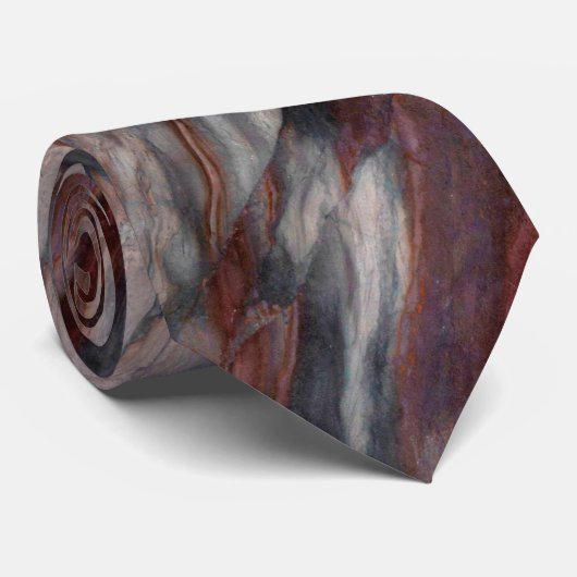 Stropdas natuurlijk steenpatroon (Opgerold)