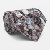 Stropdas natuurlijk steenpatroon (Opgerold)