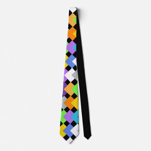 Stropdas Neon Diamonds (Voorkant)