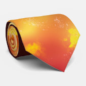 Stropdas Night Sky Flame (Opgerold)