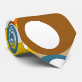 stropdas olijfcirkels van 1970 (Opgerold)