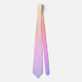 stropdas "Ombre Pastel Rainbow Gingham Check" (Voorkant)
