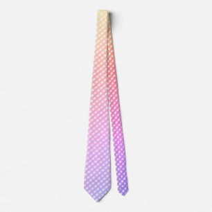 stropdas "Ombre Pastel Rainbow Gingham Check"