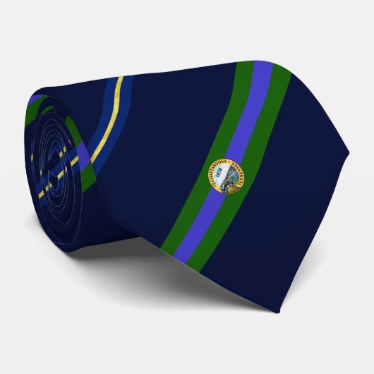 Stropdas onder de vlag van Chattanooga (Tennessee) (Opgerold)