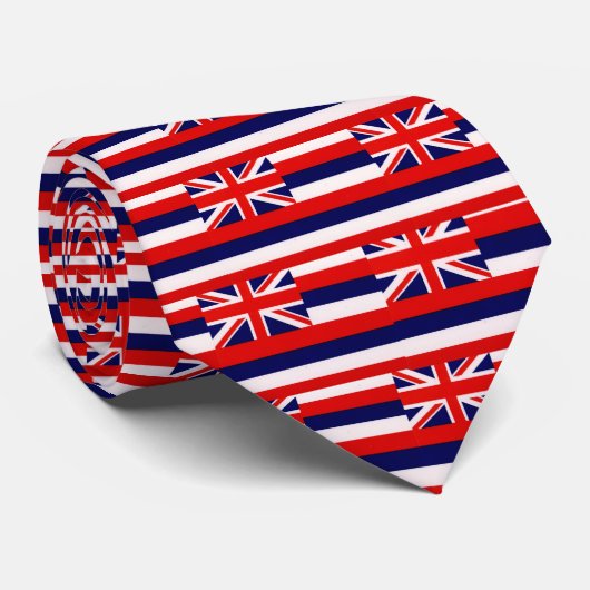 stropdas onder de vlag van hawaï (Opgerold)