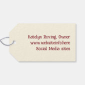 Stropdas op Labels Cadeaulabel (Achterkant Horizontaal)