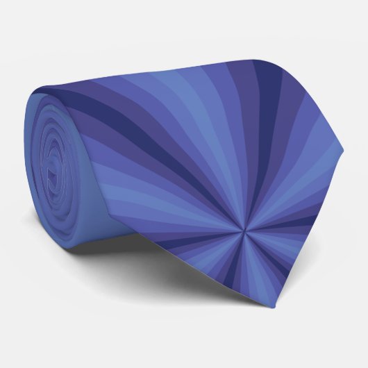 Stropdas optische illusie blauwe Mannen (Opgerold)