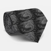 Stropdas orkaan - zwart (Opgerold)