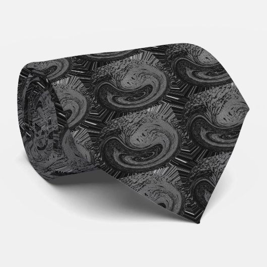 Stropdas orkaan - zwart (Opgerold)