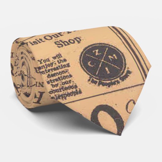 Stropdas oude pagina's voor kranten (Opgerold)