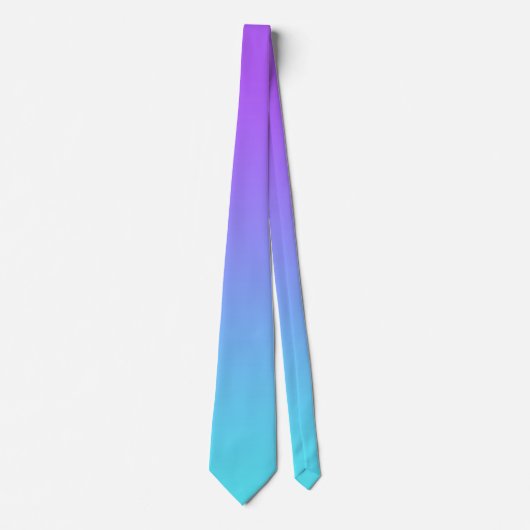 Stropdas Paars en Turquoise (Voorkant)