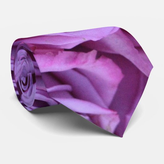 stropdas Paars Roos (Opgerold)
