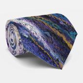 Stropdas Paars/turquoise (Opgerold)