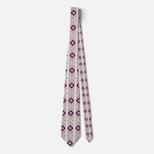 Stropdas Paarse Diamond Designer Mannen