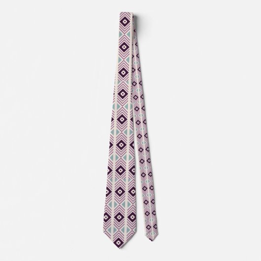 Stropdas Paarse Diamond Designer Mannen (Voorkant)