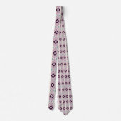 Stropdas Paarse Diamond Designer Mannen (Achterkant)