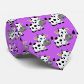 Stropdas Paarse koeien (Opgerold)