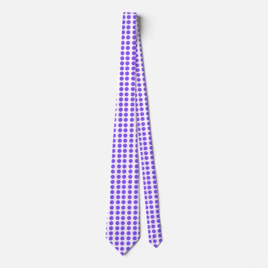 Stropdas Paarse Polka Dots (Voorkant)