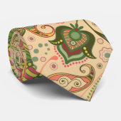 Stropdas Paisley Flowers (Opgerold)