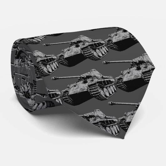 Stropdas pantertank (Opgerold)