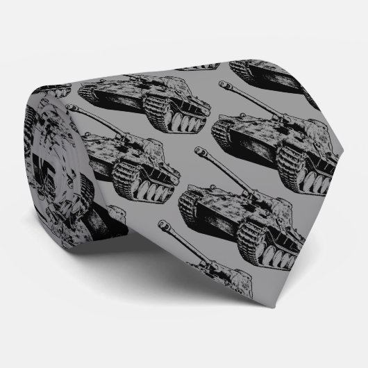 Stropdas pantertank (Opgerold)