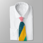 Stropdas Pastel Rainbow Color Stripe Pattern (Gebonden)