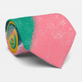 Stropdas Pastel Rainbow Color Stripe Pattern (Opgerold)