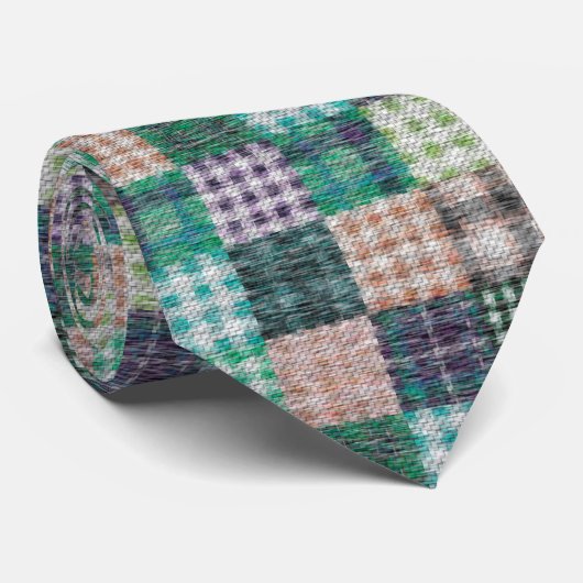 Stropdas patchwork (Opgerold)