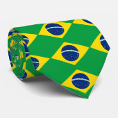 Stropdas Patriottisch Brazilië, mode Braziliaanse (Opgerold)