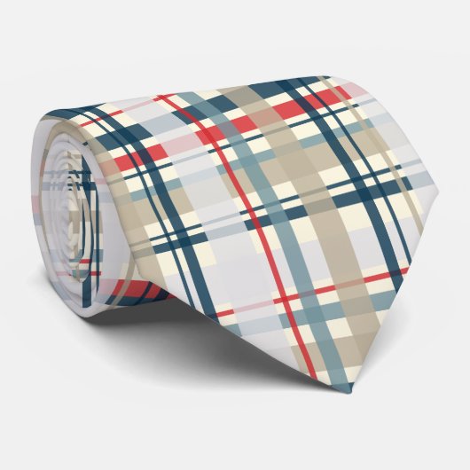 Stropdas patriottische speldenstaarten (Opgerold)