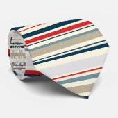 Stropdas patriottische strepen (Opgerold)