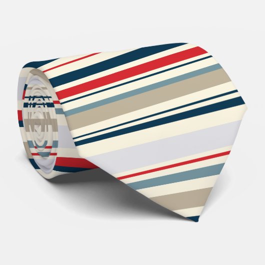Stropdas patriottische strepen (Opgerold)