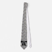 Stropdas Pearl Ribbon & Rhinestone (Voorkant)