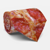 stropdas, peperoni, pizza, eten stropdas (Opgerold)