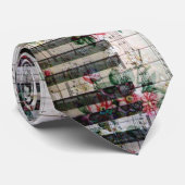 stropdas piano  florale muziek (Opgerold)