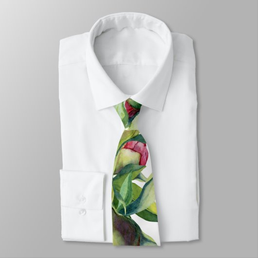 Stropdas Pink Peony Bulbs (Gebonden)