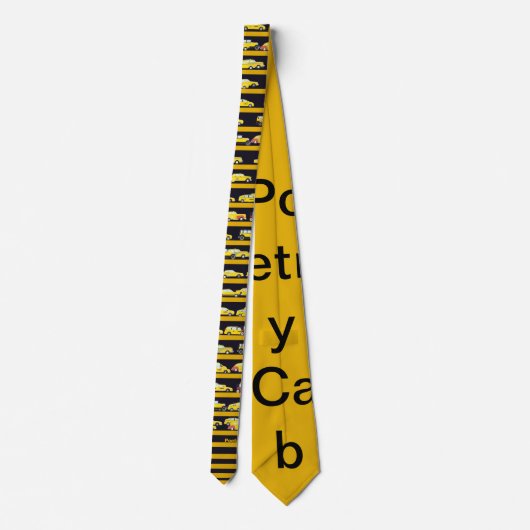 Stropdas Poetry Cab (Achterkant)