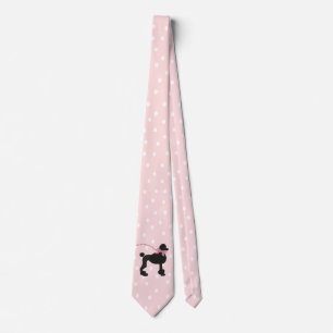 Stropdas poodle Pink Polka Dot