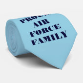 Stropdas Proud Air Force Familie (Opgerold)