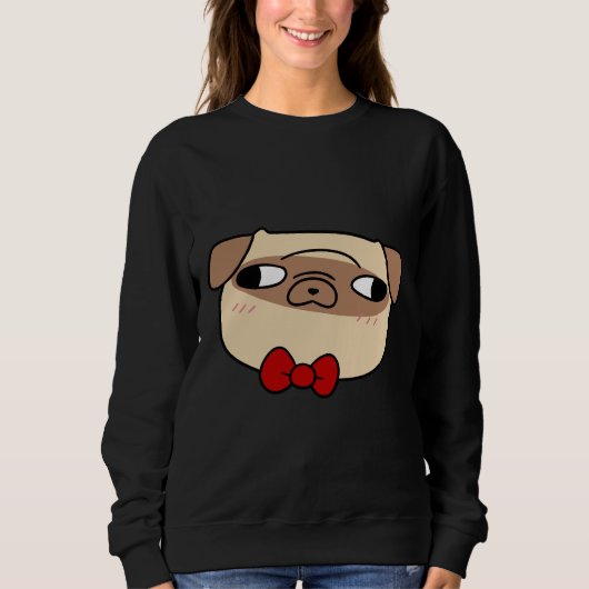 Stropdas Pug Face Classic T-Shirt 598 (Voorkant)