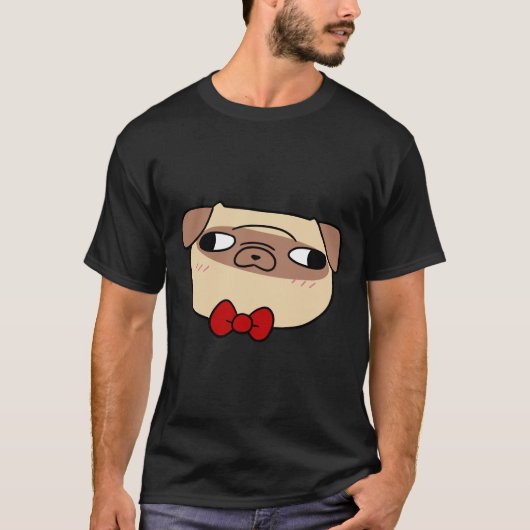 Stropdas Pug Face Classic T-Shirt 598 (Voorkant)